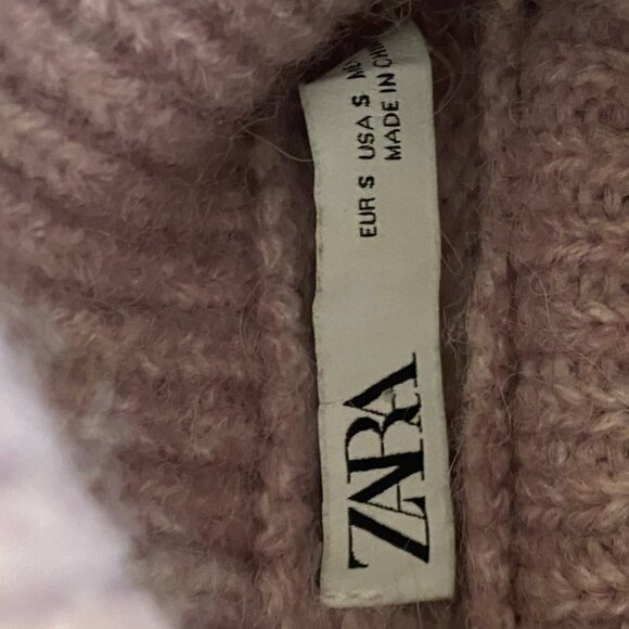Purple Zara Knit Turtleneck Sweater - Small - Picture 4 of 4